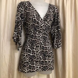 🖤🩶 Leopard Print Blouse